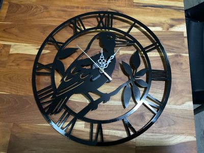 Magpie 38cm metal clock