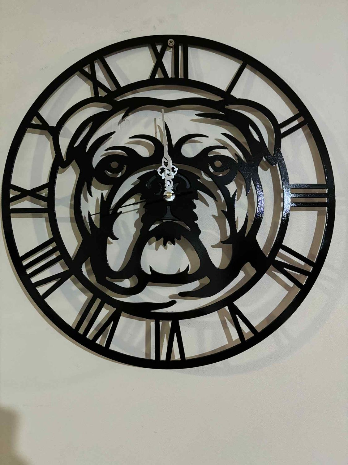 Bulldog Clock 38cm