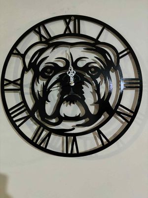 Bulldog Clock 38cm