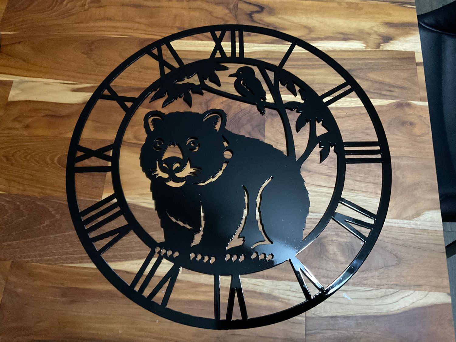 Wombat Metal Clock 38cm