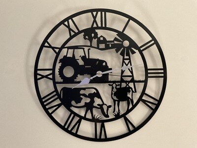 Farm clock CNC plasma cut