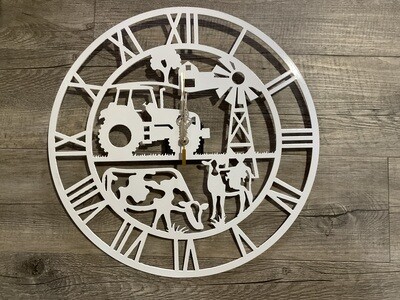 Farm clock CNC plasma cut