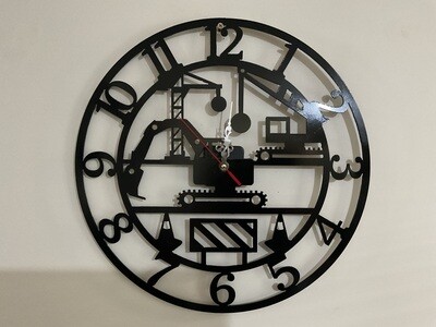 Construction clock cnc plasma cut