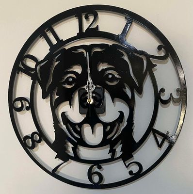 Rottweiler wall Clock 38cm