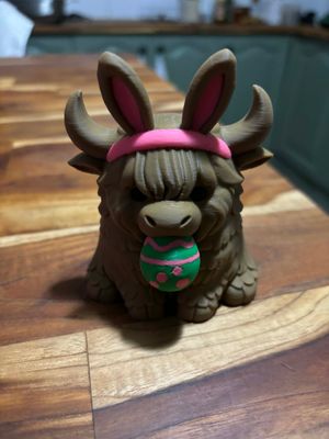 Easter Highland Cow Easter Highland Cow