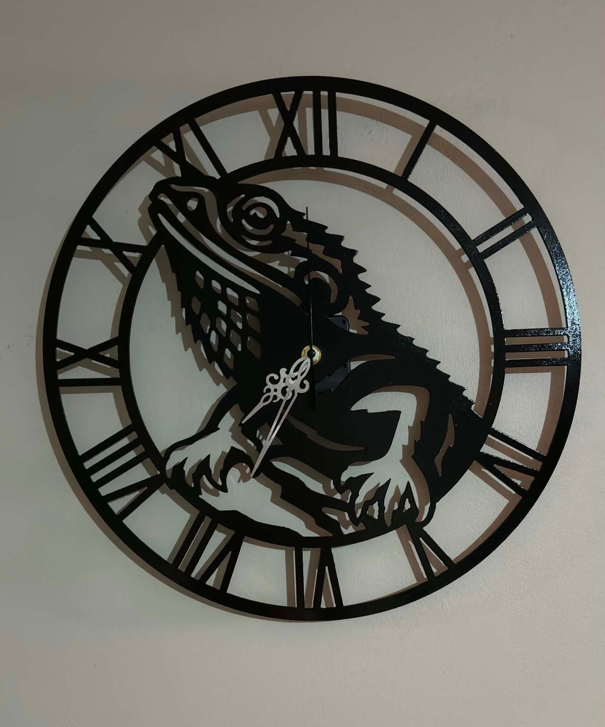 Bearded Dragon Clock 38cm