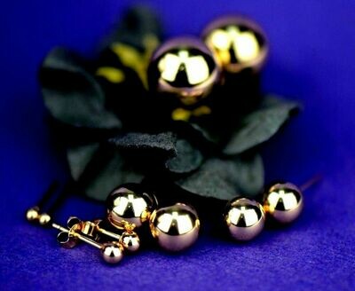 Gold Ball Studs