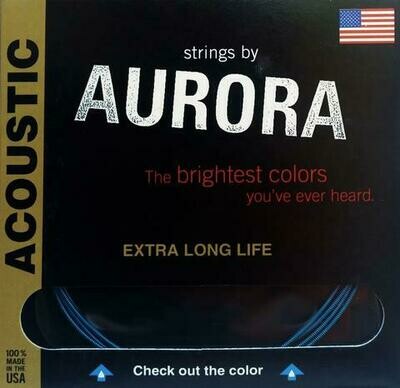 Aurora Premium Acoustic Guitar Strings Medium-Light, 11 | 15 | 22 | 30 | 40 | 50