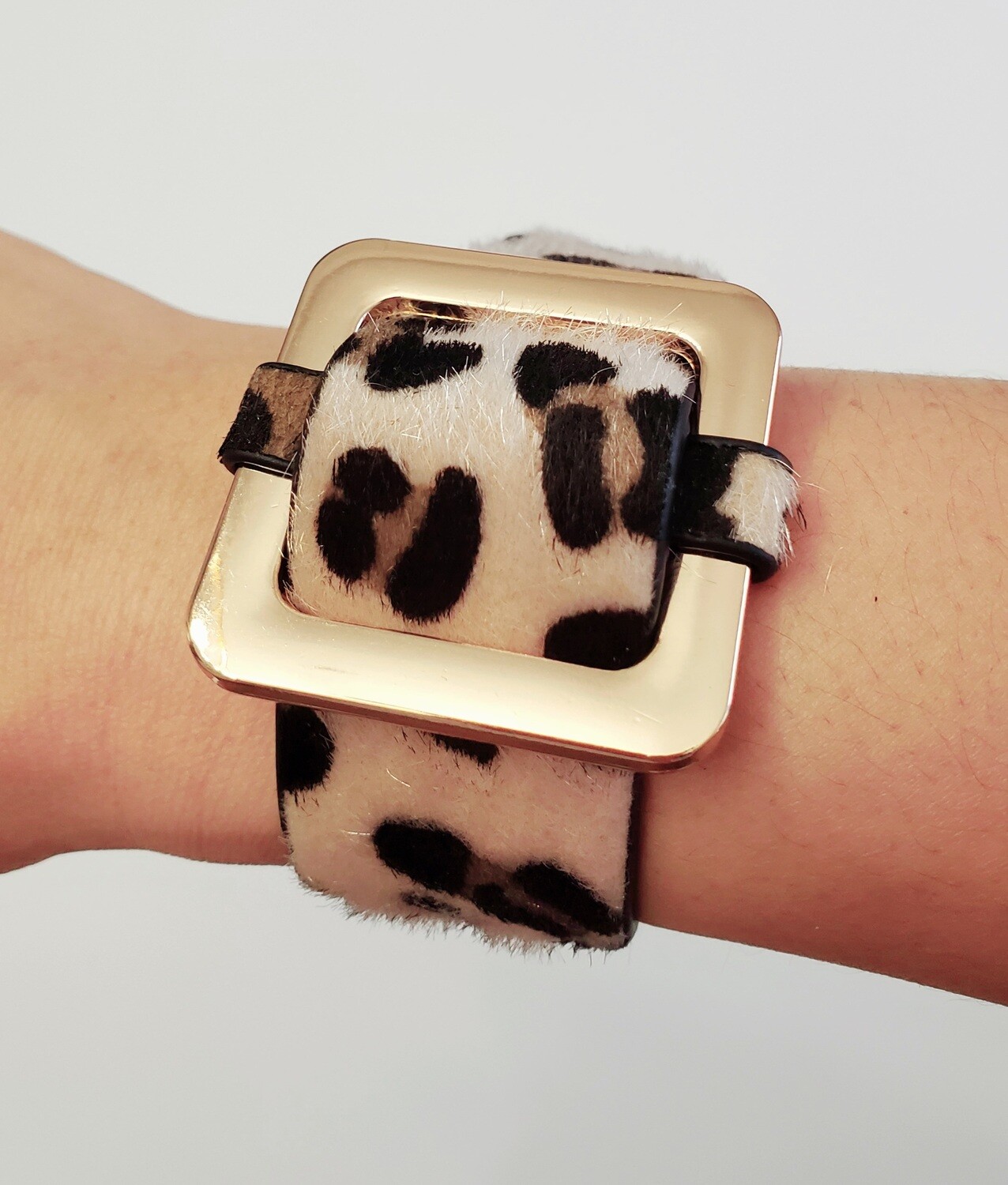 Cheetah print Cuff bracelet
