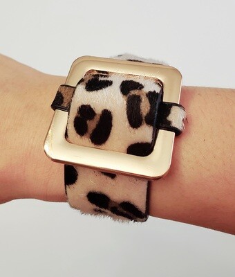 Cheetah print Cuff bracelet