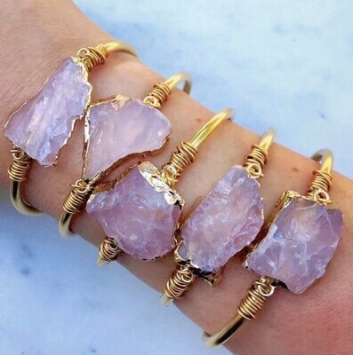 Rose Quartz bangle