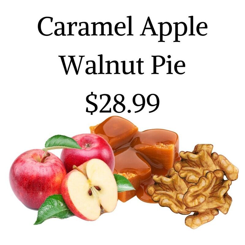 Caramel Apple Walnut Pie