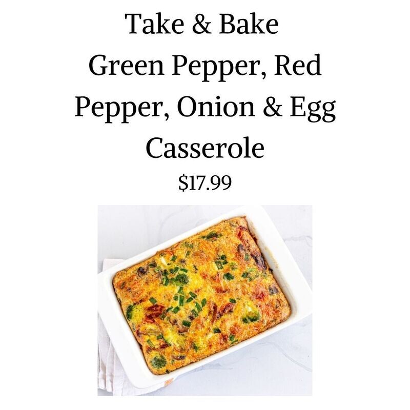 Green Pepper, Red Pepper, Onion &amp; Egg Casserole