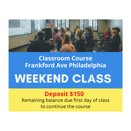 Weekend Class - $250 Deposit