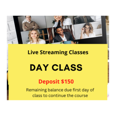 Live Streaming Day Class - $250 Deposit