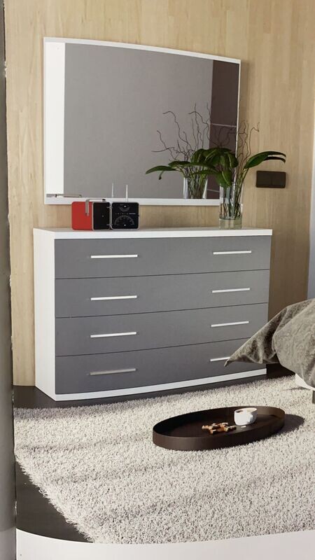 COMODA MODELO ITALIA COLOR BLANCO/GRIS