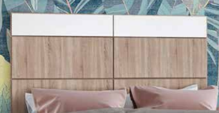 ​​CABECERO MODELO MIAMI CAMBRIAN Y BLANCO