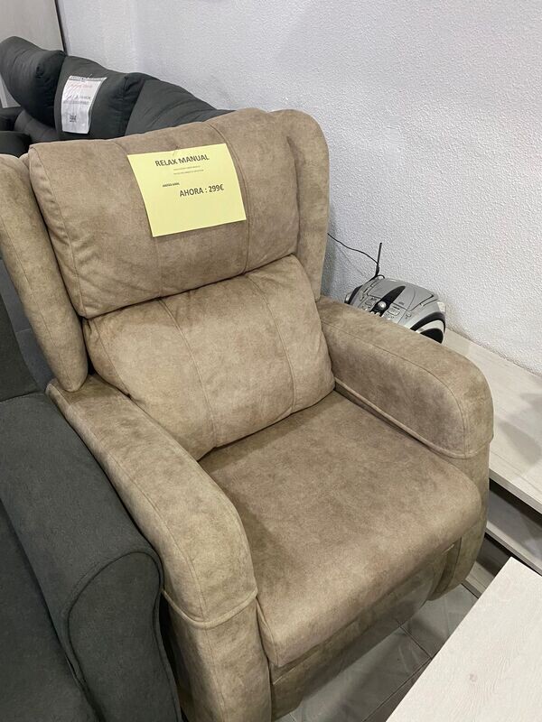 ​SOFA RELAX EN LIQUIDACION POR CAMBIO DE EXPOSICION