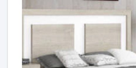 ​CABECERO MODELO DAKAR  BLANCO Y CAMBRIAN