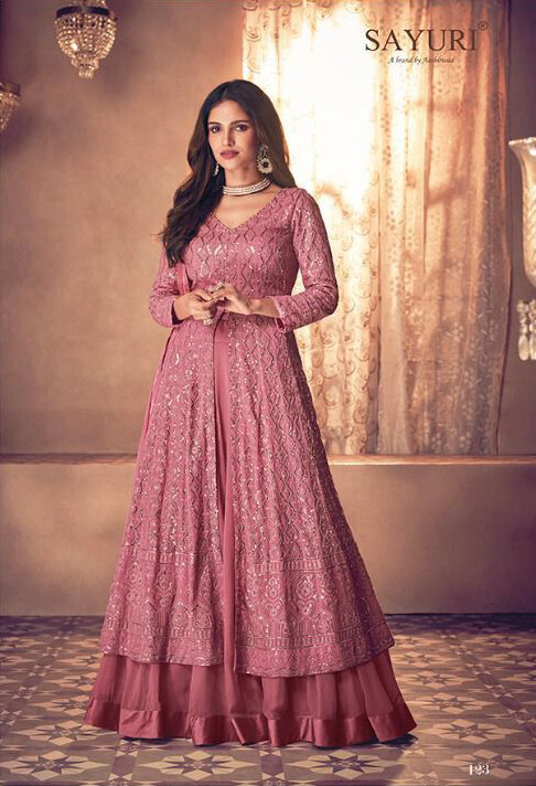 Diwali Special Anarkali Lehenga With Heavy Embroidery In Mesmerizing Pink