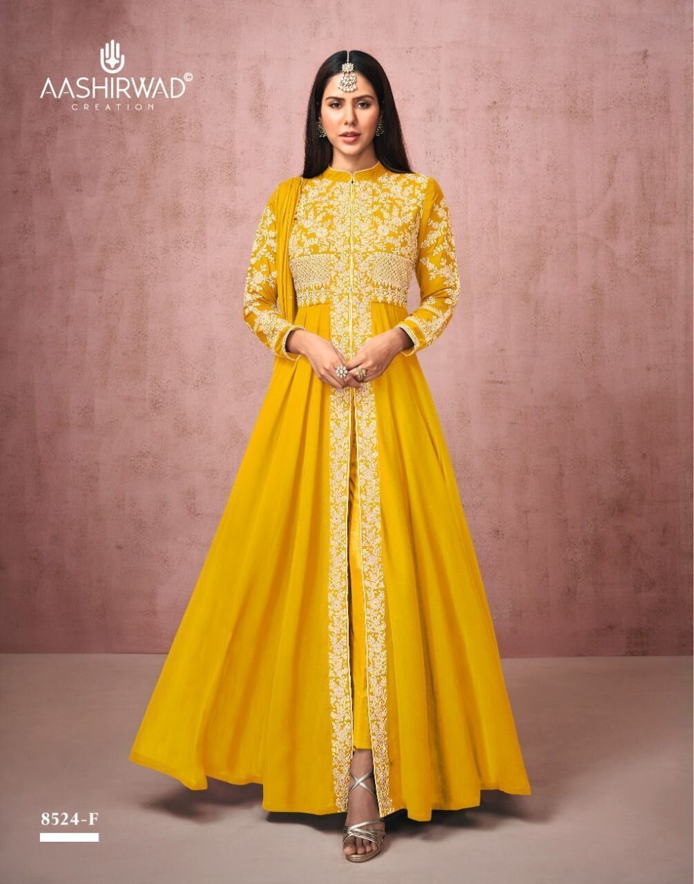 Diwali Special Salwar Suit With Heavy Embroidery In Yellow