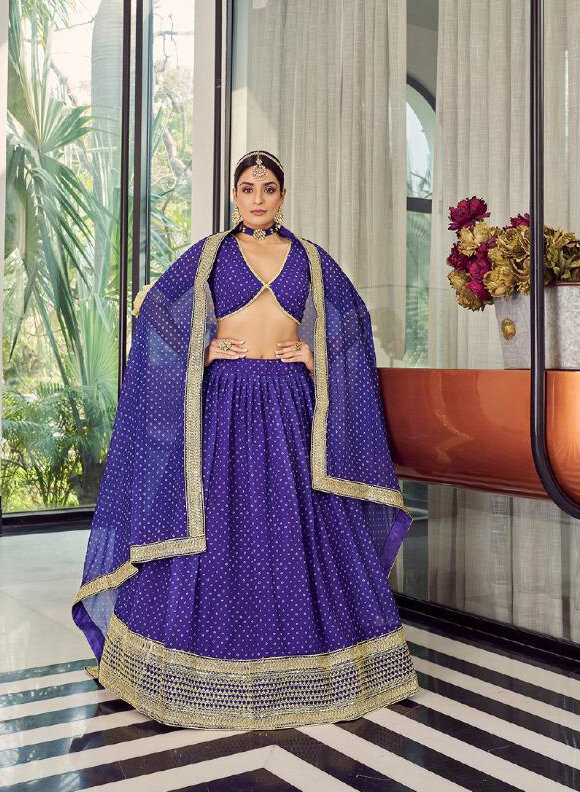Famous Alia Bhatt Celebrity Collection Lehenga Choli In Purple