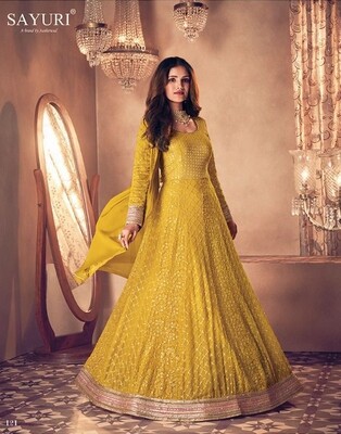 Diwali Special Salwar Suit With Heavy Embroidery In Mustard Yellow
