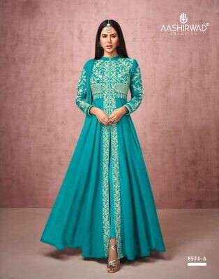 Diwali Special Salwar Suit With Heavy Embroidery In Torquoise Blue