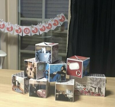 Personalised Photo Pop Up Cubes