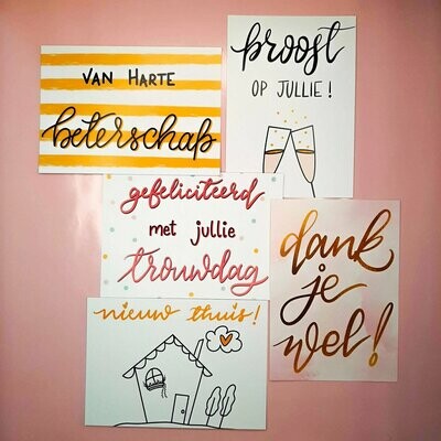 Postcard pack (Dutch words)