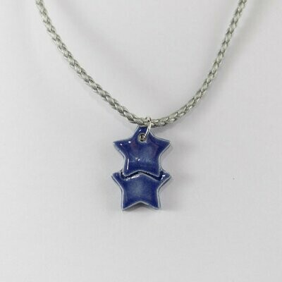 Blue Stars Necklace and Earring Set