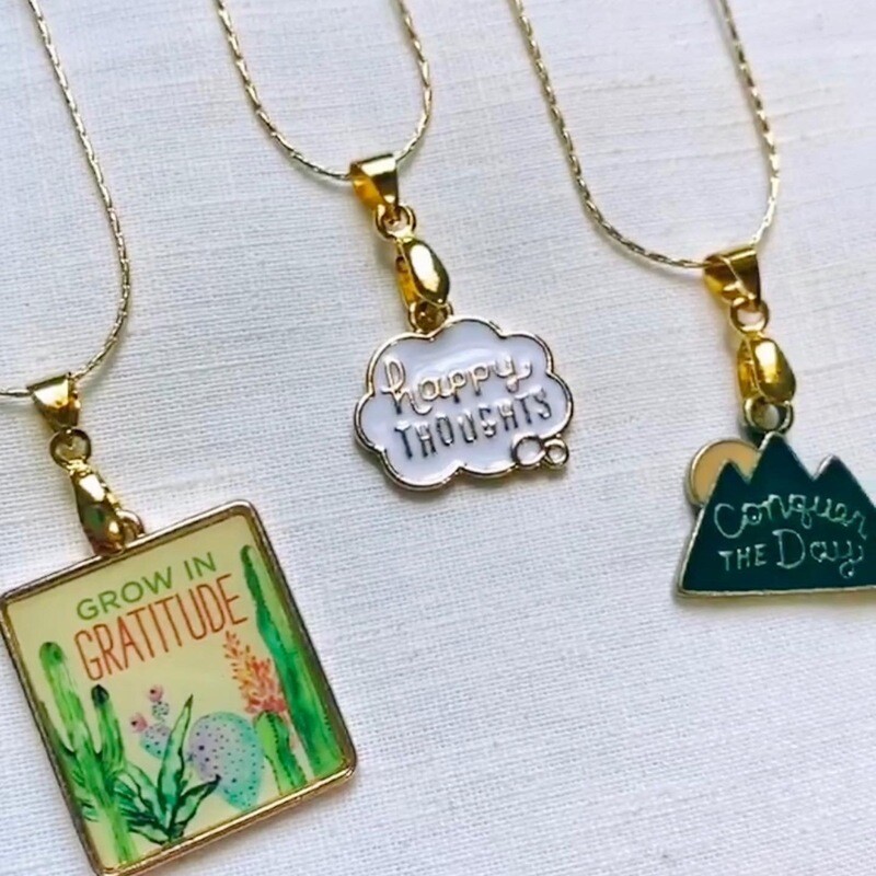 18K Gold Plated Necklaces of Encouagement
