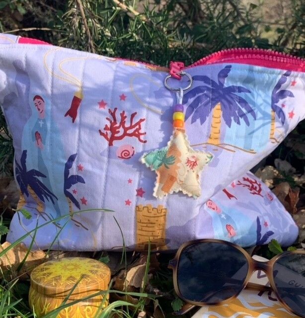 pochette matelassée motif corsica charm