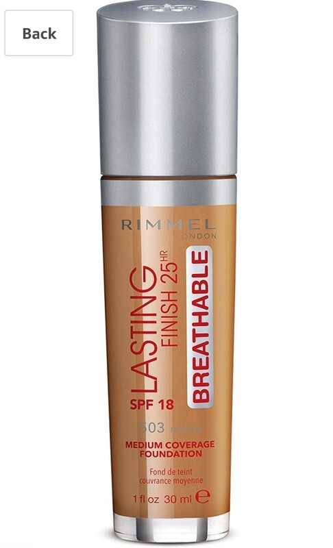 Rimmel lasting  finish 25hr breathable  foundation- MOCHA