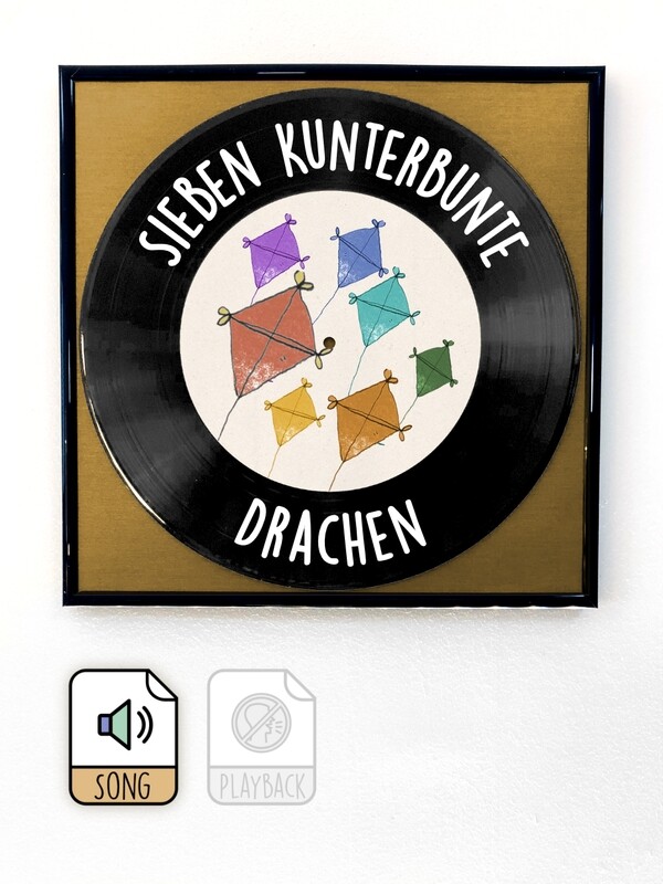 Sieben kunterbunte Drachen