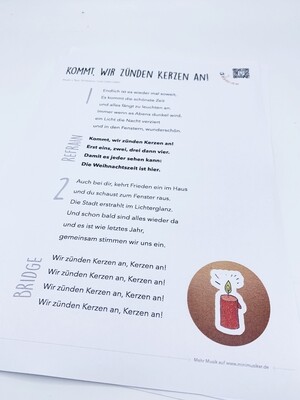 Kommt, wir zünden Kerzen an!