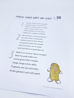 Morgen Kinder wird's was geben