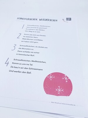 Schneeflöckchen, Weißröckchen