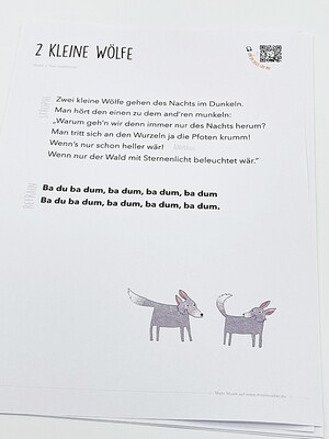 2 kleine Wölfe