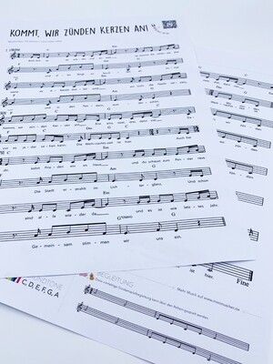 Songpaket: Kommt, wir zünden Kerzen an