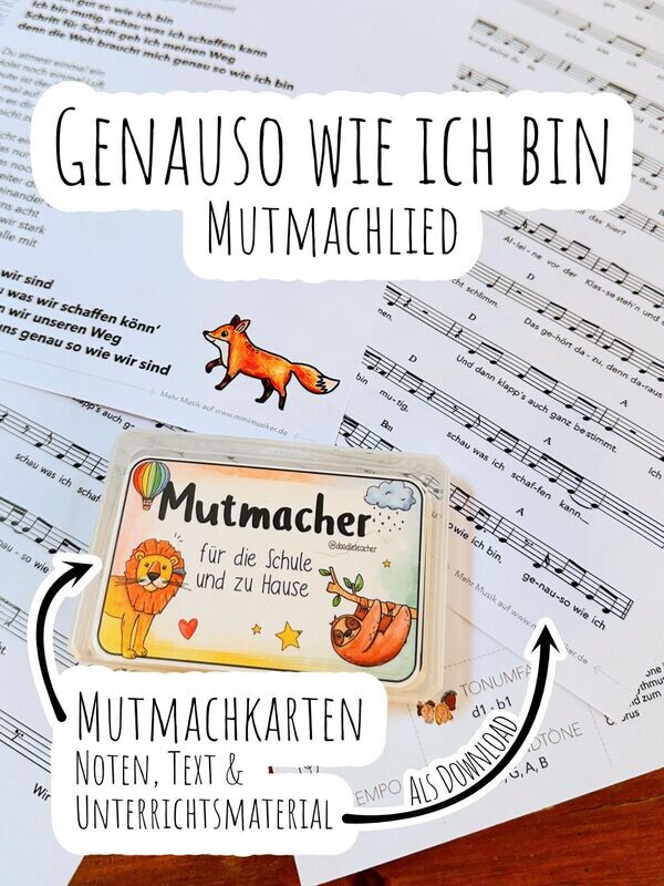 Genauso wie ich bin (Set: Mutmachkarten &amp; Material)