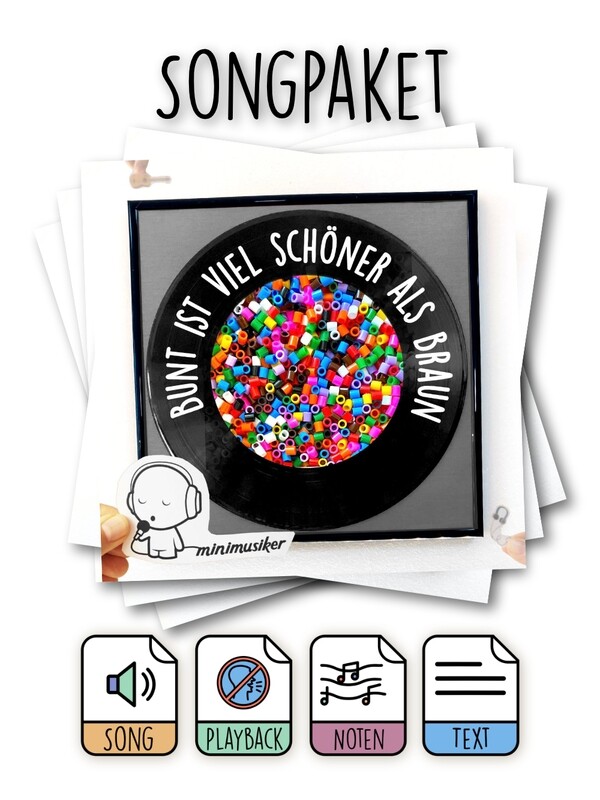 Songpaket: Bunt ist viel schöner als braun
