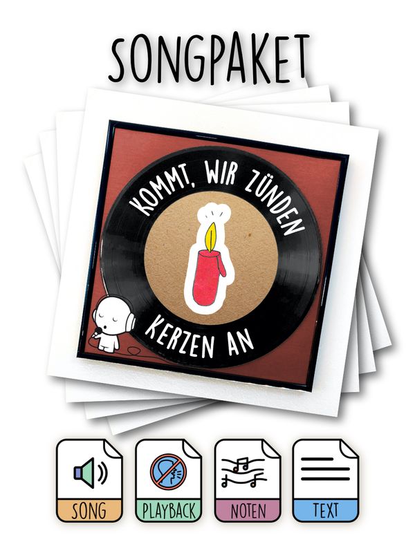 Songpaket: Kommt, wir zünden Kerzen an