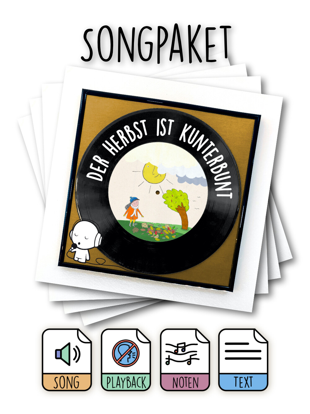Songpaket: Der Herbst ist kunterbunt