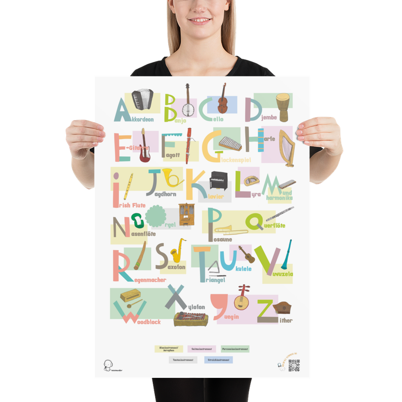 ABC-Poster Musikinstrumente