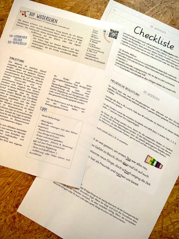 Materialpaket: Auf Wiedersehen!