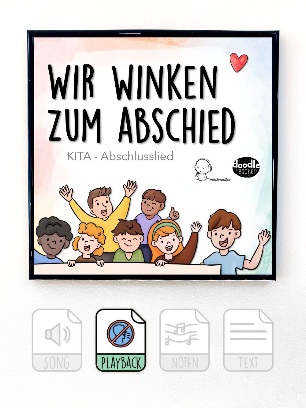 Wir winken zum Abschied (Verabschiedung KiTa)