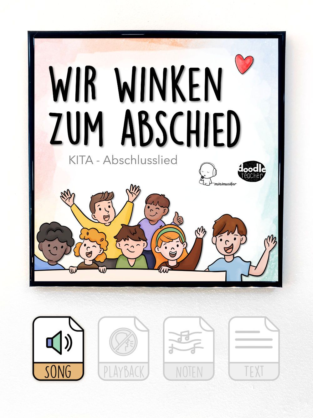 Wir winken zum Abschied (Verabschiedung KiTa)