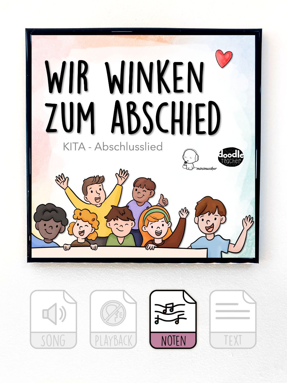 Wir winken zum Abschied (Verabschiedung KiTa)