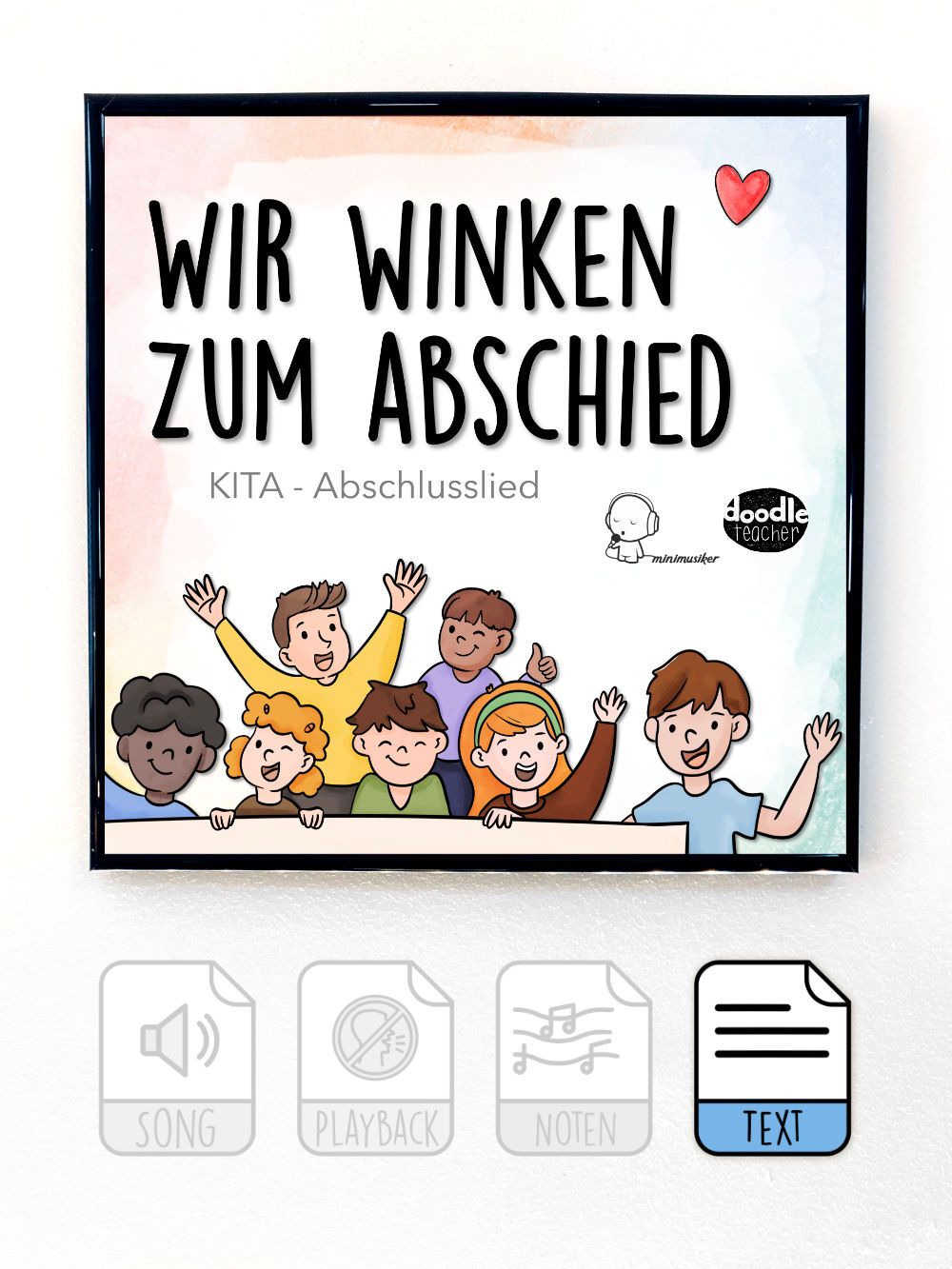 Wir winken zum Abschied (Verabschiedung KiTa)